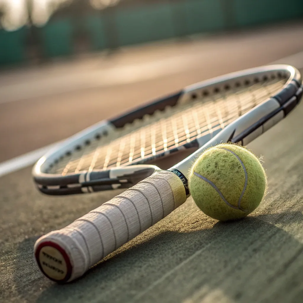 Tennis Racquet and Ball